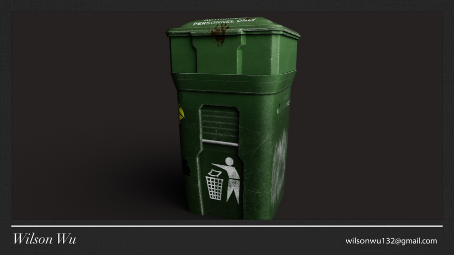Texturing a Garbage Bin with Substance Painter